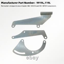 Small Block Chevy A/C Compressor Mounting Bracket Plate Compatible with A/C
