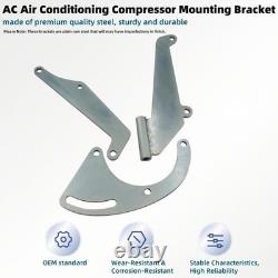 Small Block Chevy A/C Compressor Mounting Bracket Plate Compatible with A/C
