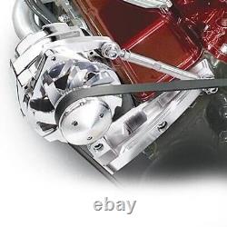 Small Block Chevy Alternator Bracket Passenger Side High Mount Outward Billet