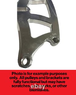 Small Block Chevy Alternator Bracket Passenger Side High Mount Outward Billet
