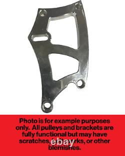 Small Block Chevy Alternator Bracket Passenger Side High Mount Outward Billet