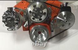 Small Block Chevy Alternator & Power steering Brackets Long Water Pump SBC LWP