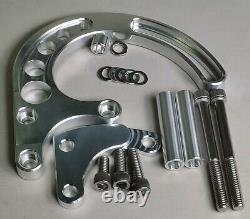 Small Block Chevy Alternator and Power Steering Brackets Combo Long Pump SBC 350