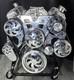Small Block Chevy Aluminum Complete Serpentine Kit Front Drive System SBC350 SWP