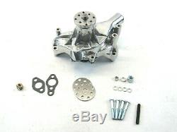 Small Block Chevy Aluminum Long Water Pump Polished BPK-1003P