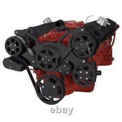 Small Block Chevy Black Serpentine System All Inclusive Sbc 350 383 Stroker 400