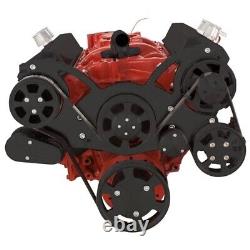 Small Block Chevy Black Serpentine System All Inclusive Sbc 350 383 Stroker 400