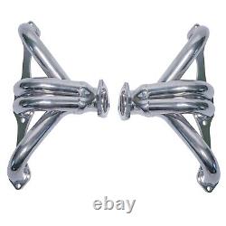 Small Block Chevy Block Hugger Exhaust Headers Ceramic Coated 350 383 400 V8