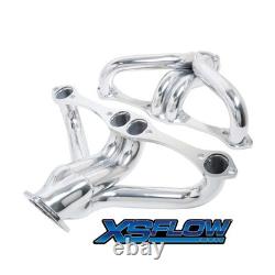 Small Block Chevy Block Hugger Headers Exhaust Hot Ceramic Coated 350 383 400 V8