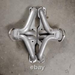 Small Block Chevy Blockhugger Plain Steel Exhaust Headers Sanderson SBC CC134-P
