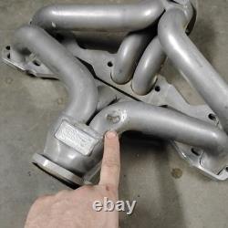 Small Block Chevy Blockhugger Plain Steel Exhaust Headers Sanderson SBC CC134-P