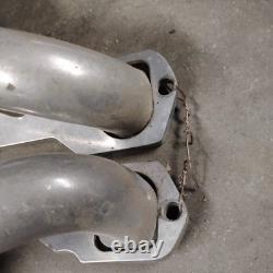 Small Block Chevy Blockhugger Plain Steel Exhaust Headers Sanderson SBC CC134-P
