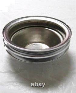 Small Block Chevy CHROME Long Water Pump 2/3 Groove Chrome Crankshaft Pulley Kit