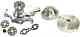 Small Block Chevy CHROME Short Water Pump + 2 / 2 Groove Crankshaft Pulley Kit