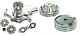 Small Block Chevy CHROME Short Water Pump & 2 / 3 Groove Crankshaft Pulley Kit