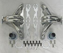 Small Block Chevy Ceramic Coated Hugger Headers Shorty 350 400 SBC DISPLAY