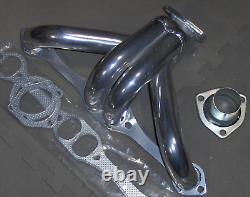 Small Block Chevy Ceramic Coated Hugger Headers Shorty 350 400 SBC DISPLAY