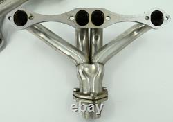 Small Block Chevy Ceramic Coated Hugger Headers Shorty Street Rod 350 400 SBC