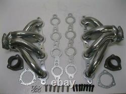 Small Block Chevy Ceramic Coated Polished Block Hugger Headers GM LS1 Header NEW