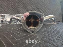 Small Block Chevy Chrome Hugger Headers Shorty Street Rod 350 400 SBC New