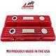 Small Block Chevy Classic Red Valve Covers, Finned Custom Design Ansen