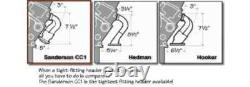 Small Block Chevy D-Port Blockhugger Steel Exhaust Headers CC1DP-P Sanderson