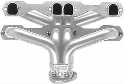 Small Block Chevy D-Port Blockhugger Steel Exhaust Headers SBC with Angle Plug