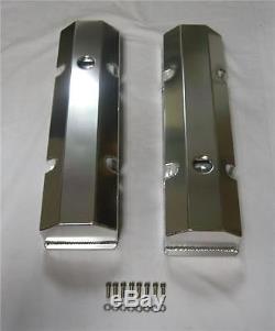 Small Block Chevy FABRICATED Aluminum Valve Covers SBC 305 327 350 With Holes