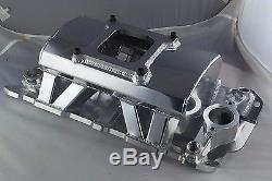 Small Block Chevy Fabricated Metal SBC Single 4150 High Rise Manifold 350 400