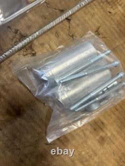 Small Block Chevy Fabricated Valve Covers Plus Edelbrock Timing Cover Chrome