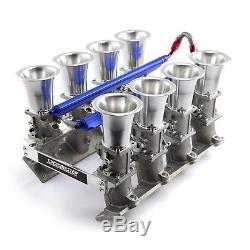 Small Block Chevy GM LS1 Stack Downdraft Satin Fuel Injection System