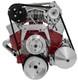 Small Block Chevy High Mount Serpentine Conversion Kit AC PS ALT Tight SBC 350