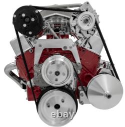 Small Block Chevy High Mount Serpentine Conversion Kit AC PS ALT Tight SBC 350