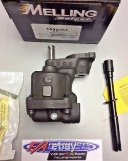 Small Block Chevy High Volume SHARK TOOTH Performance Oil Pump Melling 10551ST