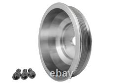 Small Block Chevy Large Diameter 6 Rib Serpentine Crankshaft Pulley 350 CLEAR