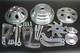 Small Block Chevy Long Water Pump Pulley Kit w Alternator Power Steering Bracket