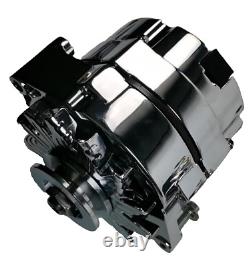 Small Block Chevy Long Water Pump Pulley Kit w Alternator & Power Steering Pump