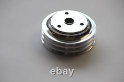 Small Block Chevy Long Water Pump Pulley + Power Steering Alternator Bracket Kit