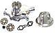 Small Block Chevy POLISHED Short Aluminum Water Pump + 1 Single Groove Pulley SB
