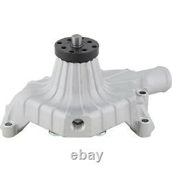 Small Block Chevy Plain Ribbed Aluminum Short Water Pump