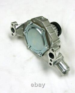 Small Block Chevy Polished Aluminum RIBBED Finned High Volume Short Water Pump