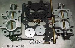 Small Block Chevy Rochester 2g Tri Power Aluminum Base Kit With No Linkage Small Block Chevy Rochester 2g Tri Power Aluminum Base Kit With No Linkage