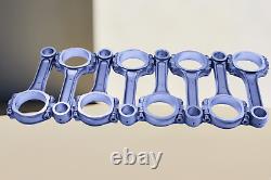 Small Block Chevy SBC 350 5140 Steel I-Beam Connecting Rods 5.7 Inch, Press Fit