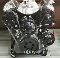 Small Block Chevy Serpentine Complete Kit Front Drive SBC 305 350 For LWP