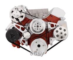Small Block Chevy Serpentine Conversion Kit Mid-Mount AC Low Mount 350 SBC 400