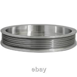 Small Block Chevy Serpentine Crankshaft Pulley Billet March SBC 350 High Flow