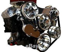 Small Block Chevy Serpentine Front Drive System Complete Kit Chrome