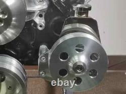 Small Block Chevy Serpentine Kit All Inclusive ALT PS LWP SBC 350 400 8 Ribs