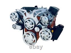Small Block Chevy Serpentine Pulley Conversion Kit ALT PS A/C SBC 283 350 400
