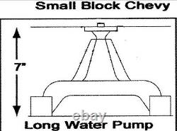 Small Block Chevy Serpentine Pulley Conversion Kit ALT PS Long WP SBC LWP